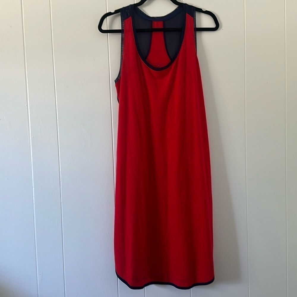 Livi Active 14/16 Red & Navy Blue Knit Activewear Dress